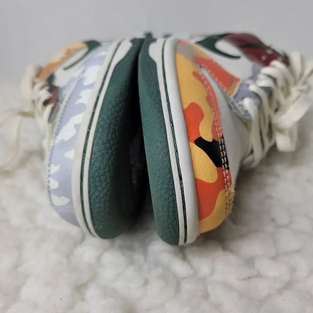 Nike Dunk SE Low Sail Multi-Camo Size4 US 36 EUR